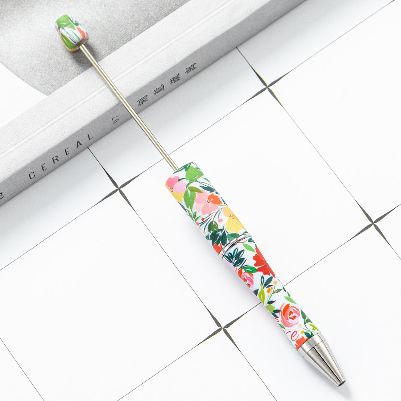 Wholesale Beadable Pens Cow Print Leopard Print Christmas Plastic Pen DIY for Beaded